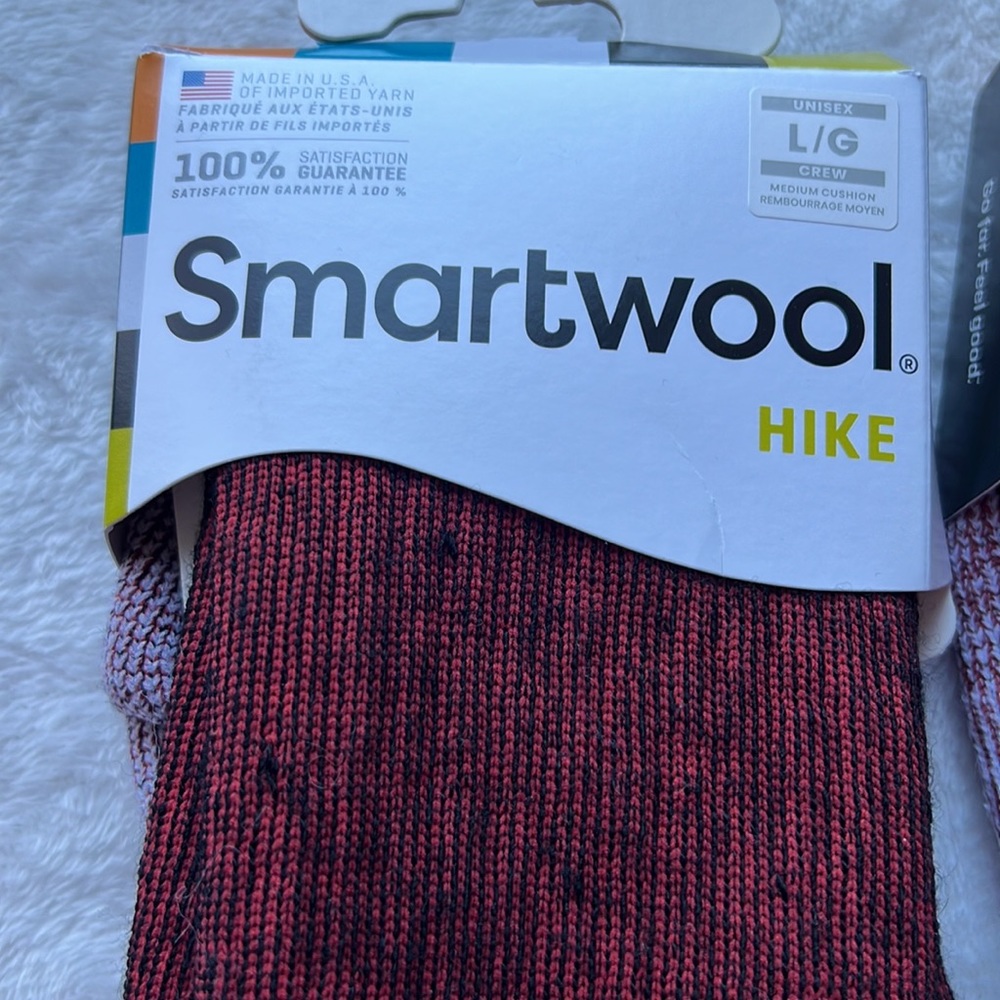 (2) Smartwool Unisex Crew Medium Cushion Hike Socks - Picture 5 of 15
